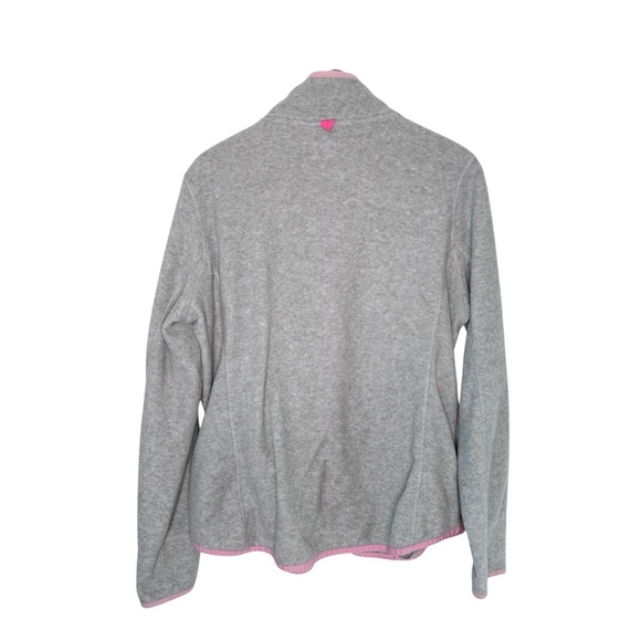 Joules | Gray and Pink Full Zip Fleece Jacket Size 14 - Picture 3 of 13